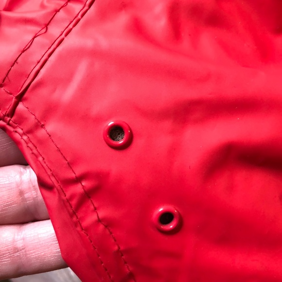 Vintage TALBOTS size Large Waterproof RAINCOAT Flannel Lined Classic Preppy - Picture 14 of 16